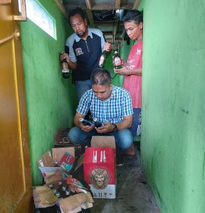 Gelar KRYD Sat Resnarkoba Polres Majalengka Amankan 42 Botol Miras Pabrikan Berbagai Merk