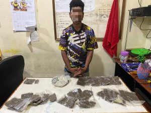 Polres Jayapura Berhasil Gagalkan Transaksi Narkoba Dilapas Doyo Dan Mengamankan Seorang Pria