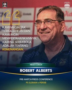 Coach Rene Albert : Kami Masih Tak Terkalahkan, Karena Sepakbola Adalah Tentang Kemenangan