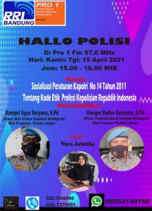 Kabid Humas Polda Jabar : Dalam Pelaksanaan Tugas dan Fungsinya Polisi Harus Tunduk Pada Peraturan Kode Etik Profesi