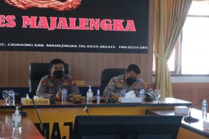 Waka Polres Majalengka Hadiri Zoom Meeting Dalam Rangka Silaturahmi Kamtibmas Polda Jabar