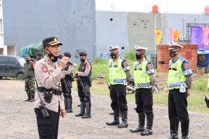 Kapolsek Jatiwangi Pimpin Apel Kesiapan Pam Rampak Genteng Tahun 2021