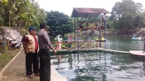 Jaga Kamtibmas Dan Prokes, Polsek Sukahaji Laksanakan Patroli Di Objek Wisata Situ Cipanten