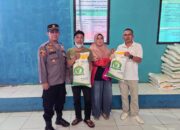 Pengamanan Penyaluran Bantuan Cadangan Pangan Tambahan Polsek Cikajang Polres Garut