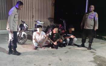Hendak Melakukan Balap Liar Di Sawah Lega Keempat Pemuda Diamankan Polsek Wanaraja Polres Garut