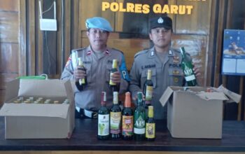 Wujudkan Situasi Yang Aman Polsek Singajaya Polres Garut Gencar Lakukan Operasi Minuman Keras