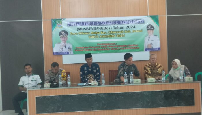 Desa Wibawa mulya Bekasi gelar MusrenBangDes Tahun Anggara 2024