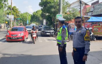 Polsek Tarogong Kidul Polres Garut Pengamanan Kegiatan Kampanye Seger Bener DPD PKS Kabupaten Garut