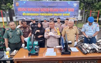 Sat Lantas Polrestabes Bandung Musnahkan 11.230 Knalpot Bising/Brong