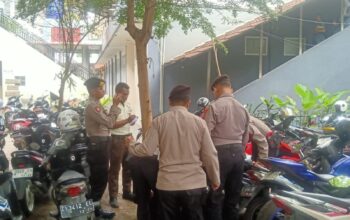 Polsek Tarogong Kidul Tertibkan Knalpot Brong di SMAN 6 Garut