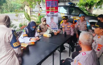 Subsatgas Dokkes OMB 2024 berikan Pelayanan Kesehatan Keliling di Polsek Polokarto