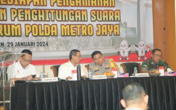 Polda Metro Gelar Rapat Koordinasi Guna Optimalisasi Kesiapan Pengamanan Pemungutan dan Perhitungan Suara