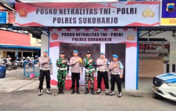 Pemilu 2024, Polres dan Kodim Sukoharjo Dirikan Posko Netralitas TNI Polri