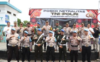 Dirikan Posko Netralitas TNI-Polri, Kapolresta Banyumas : Bila Menemukan Pelanggaran, Silahkan Melapor