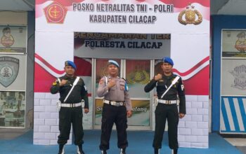 Wujudkan Netralitas dalam Pemilu 2024, Jajaran TNI-POLRI di Kab. Cilacap Dirikan Posko