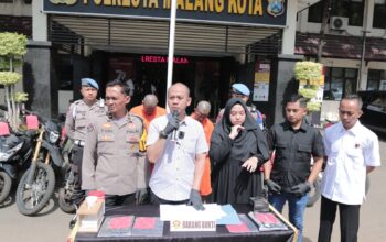 Polresta Malang Kota Berhasil Amankan Komplotan Curanmor, Tersangka Residivis Jaringan Antar Kota
