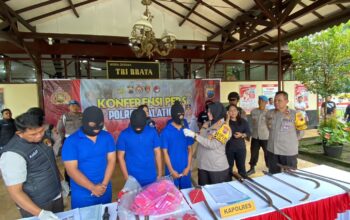 Kapolres Salatiga Konferensi Pers Kasus Menonjol Sejak Awal Tahun 2024