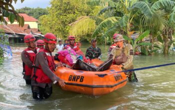 Sat Brimob Polda Jateng Terjun bantu korban Banjir di Kabupaten Demak dan Grobogan, Prioritas Pemenuhan Logistik Dirikan Dapur Lapangan dan Bentuk tim SAR
