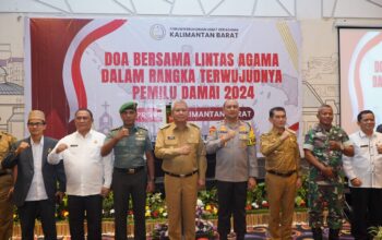 Untuk Pemilu Damai 2024, Kapolda Kalbar Hadiri Doa Bersama Lintas Agama