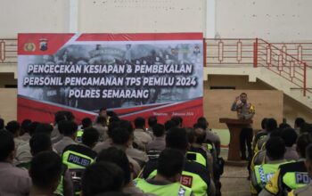 Apel Serpas Pengamanan Pemilu 2024, Kapolres, Dandim dan Bupati Semarang Pimpin Apel