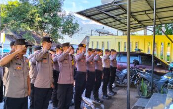 Ratusan Personil Pam Tps Polres Garut di Sebar Ke Seluruh Penjuru Desa di Kabupaten Garut