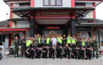 Coblosan Telah Usai, Dandim dan Kapolres Grobogan Pimpin Patroli Skala Besar
