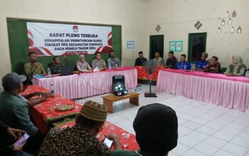 Kapolsek Sukahaji Bersama Forkopincam Hadiri Rapat Pleno Rekapitulasi Suara Pemilu 2024