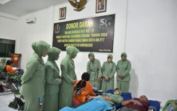 Persit Kartika Chandra Kirana Cabang XXXVIII Gelar Donor Darah