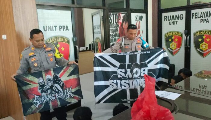 Polisi Amankan 6 Anggota Gengster Tamsis Boys Diduga Terlibat Pengeroyokan di Jombang