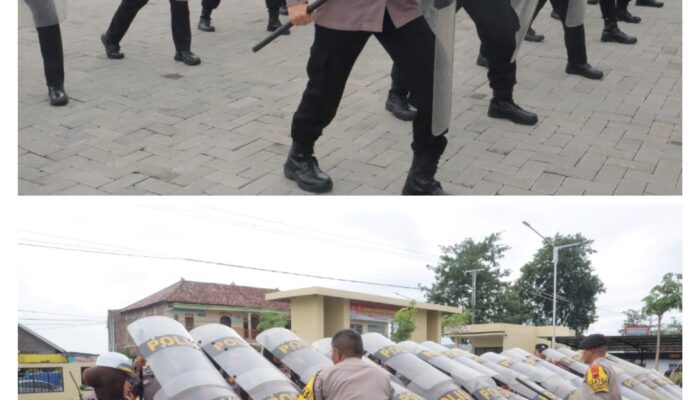 Siap Hadapi Situasi Kamtibmas, Polwan Polres Sukoharjo Gelar Latihan Dalmas