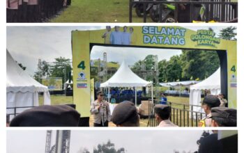 Polres Semarang Sinergi Bersama TNI dan Forcompincam Turunkan kekuatan Personel PAM Giat Pesta Rakyat Kampanye Partai Golkar Pendukung Prabowo – Gibran