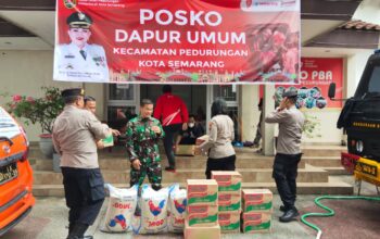 Banjir Kota Semarang, Dapur Umum untuk Korban Banjir Disiapkan Aparat Gabungan