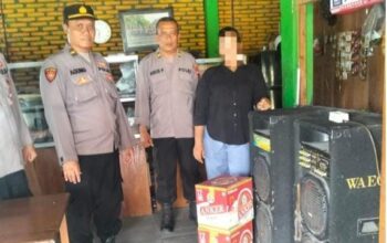 Operasi Pekat, Polsek Godong Polres Grobogan Sita 72 Botol Miras