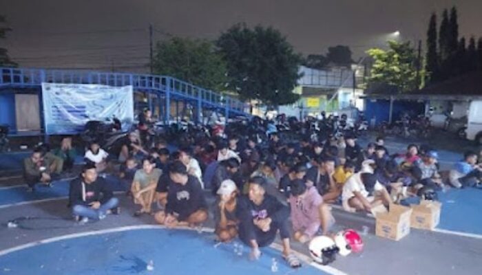 Jelang Waktu Sahur, Sat Lantas Polres Semarang Amankan 52 Kendaraan Balap Liar