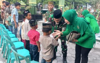Koramil Wirosari Gelar Santunan dan Bagi Takjil