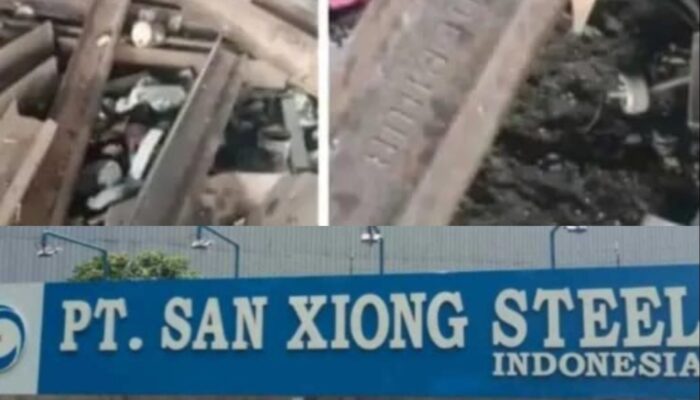 PT San Xiong Steel Diduga Lebur Besi Rel Kereta Api