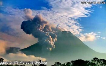 Polresta Magelang Turut Pantau Perkembangan Erupsi Merapi
