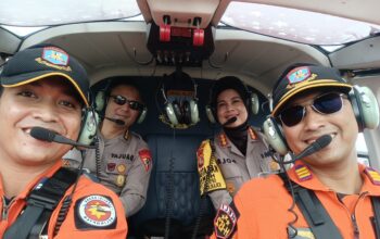 Monitoring Arus Lalin Mudik Lebaran, Polda Lampung Lakukan Pantauan Udarapena