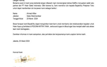 PT Haier Sales Indonesia Putuskan Kontrak Kerja Sepihak, Diduga Hanya Karena Dengarkan Cerita Sepihak Yang Belum Jelas Kebenarannya. Seorang Karyawan Merasa Dirugikan dan Akan Tempuh Jalur Hukum