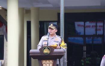 Kapolres Nganjuk Pimpin Apel Kesiapan Pengamanan Malam Takbir dan Idul Fitri 1445H/2024M