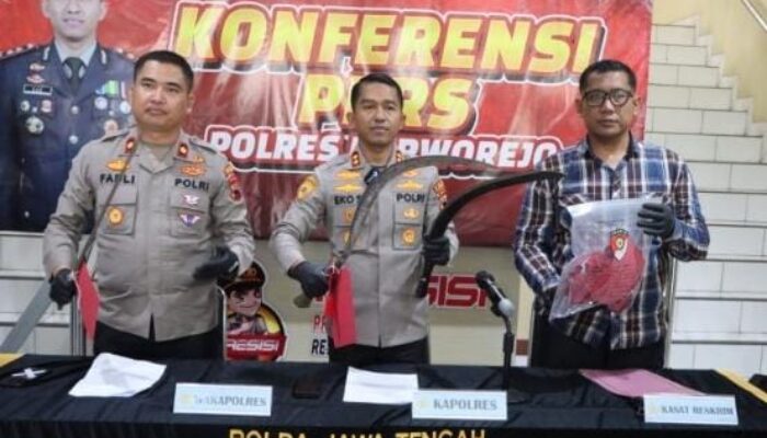 Polres Purworejo Amankan Pelaku Tawuran