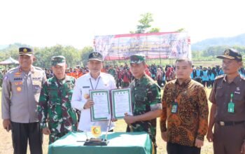 Kapolres Wonogiri Dukung Dan Hadiri Pembukaan TMMD Sengkuyung Tahap II T.A. 2024 Di Giriwoyo