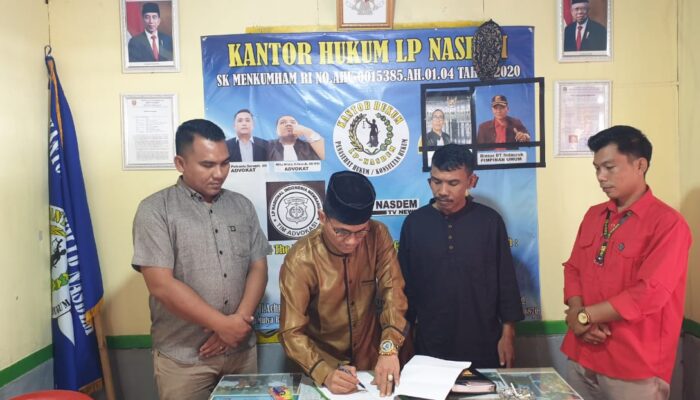 Diduga Korupsi Ratusan Juta Rupiah, Lp NASDEM Laporkan Kepala Desa Kebun Dalam ke Polres Lampung Utara