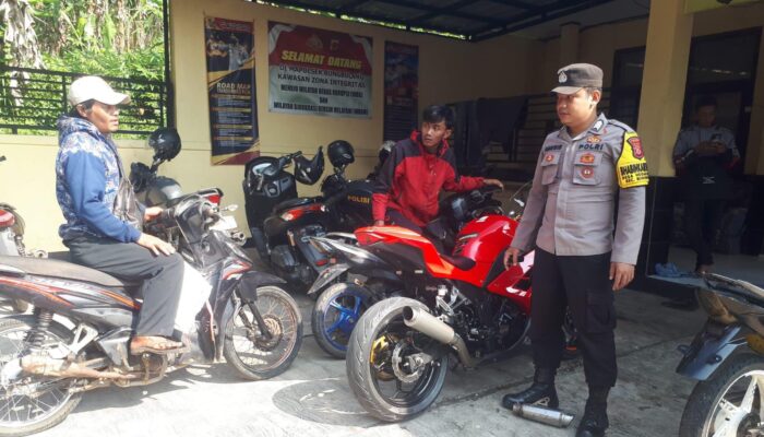 Operasi Jaran Lodaya Polsek Bungbulang Tindak Pengguna Knalpot Tidak Sesuai Spesifikasi Teknis