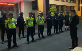 Bubarkan Aksi Balap Liar, Polisi Amankan Puluhan Unit Motor di Jalan Raya Rengging Jepara