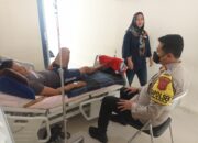 Wujud Empati Serta Peduli, Kapolsek Sukahaji Jenguk Anggotanya Yang Sakit