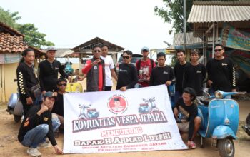 Jelang Pilkada 2024, Komunitas Pecinta Vespa di Jepara Dukung Ahmad Luthfi Nyalon Gubernur Jateng