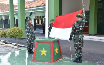 Kodim Grobogan Gelar Upacara Bendera Tujuh Belasan Bulan Juni 2024