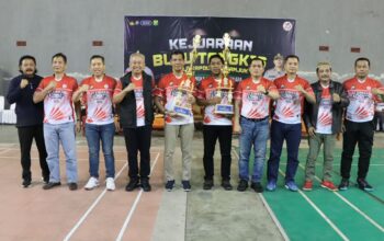 Turnamen Bulu Tangkis Kapolres Nganjuk Cup 2024 Dalam Rangka HUT Bhayangkara ke-78 Resmi Dibuka, 64 Pasangan Ganda Pria Siap Berebut Juara