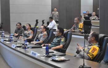 Bersama Kapolda Lampung, Danrem 043/Gatam Ikuti Grand Launching Aplikasi Pelayanan Perizinan Penyelenggaraan Event